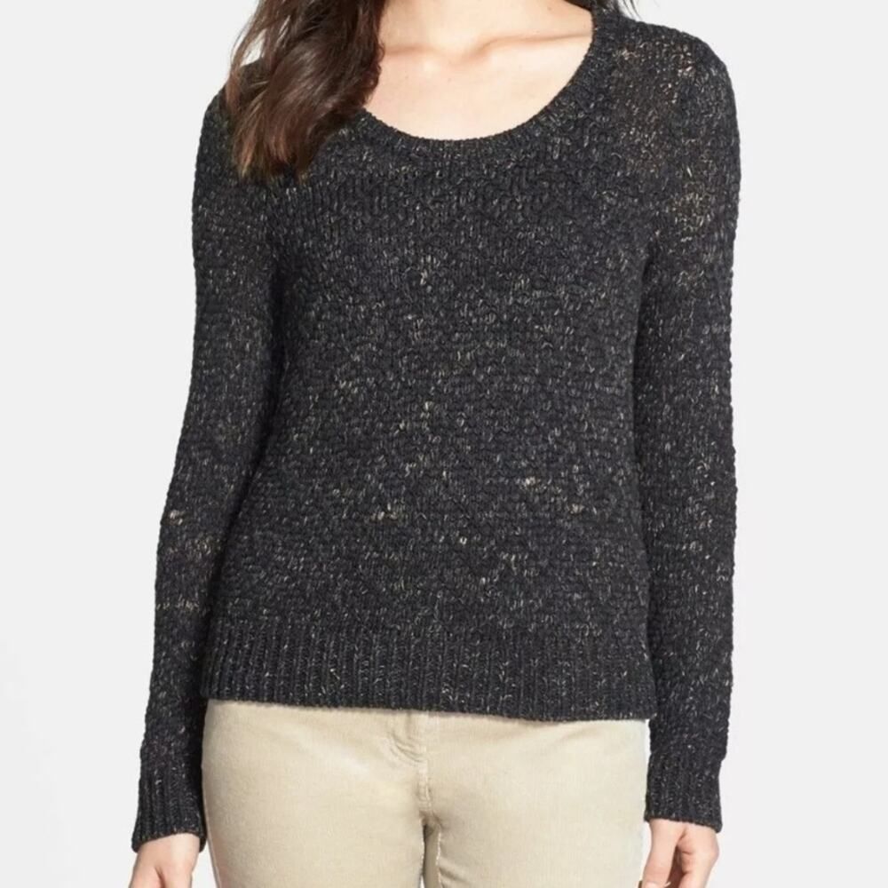 Eileen Fisher Soft Tinted Tape Twist Sweater Small
